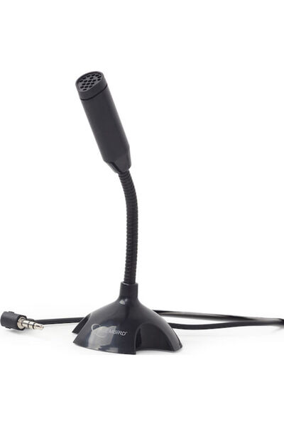 Gembird MIC-D-02 Μικρόφωνο 3.5mm Επιτραπέζιο, με εύκαμπτο βραχίονα για φωνητικά