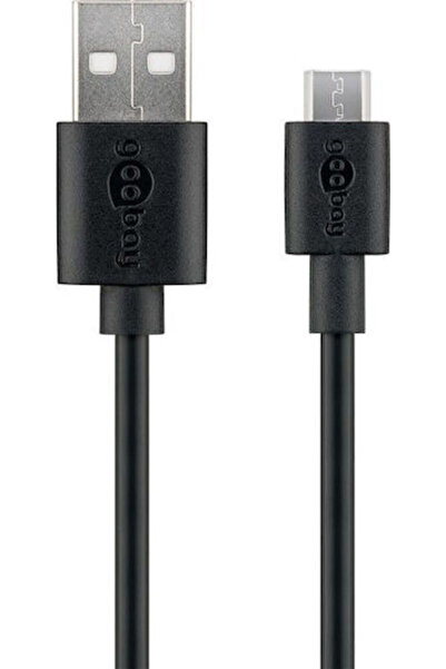 goobay Καλώδιο USB 2.0 σε micro USB, κανονικό, 1μ (72227)