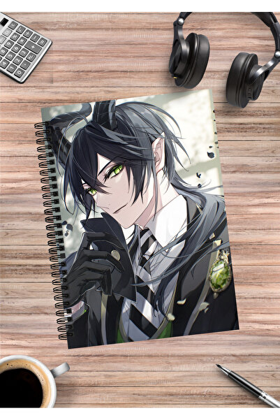 mertfigur Twisted Wonderland Anime Spiral Notebook A5 (50 Sheets)