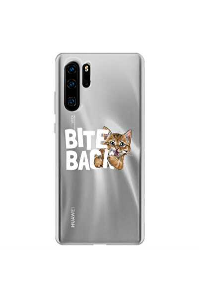 Other Huawei P30 Pro bitte back cat Transparent Silicone TPU Θήκη