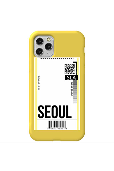 Other Apple iPhone 11 Pro Seoul Travel More Yellow Colored Silicone TPU Θήκη