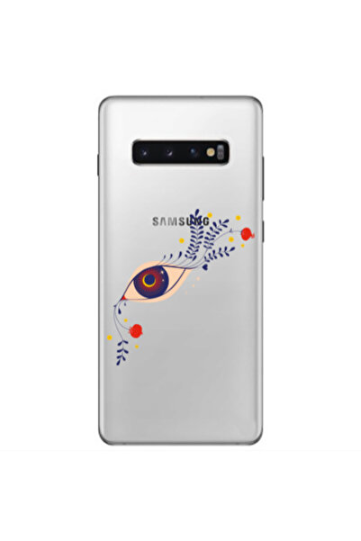 Other Samsung S10 Plus Flower eye Transparent Silicone TPU Θήκη