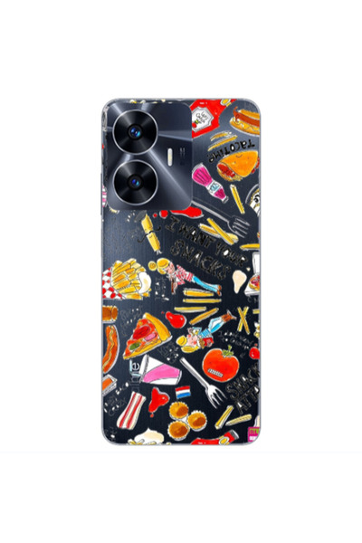 Other Realme Note 50 Snack attack Transparent Silicone TPU Θήκη