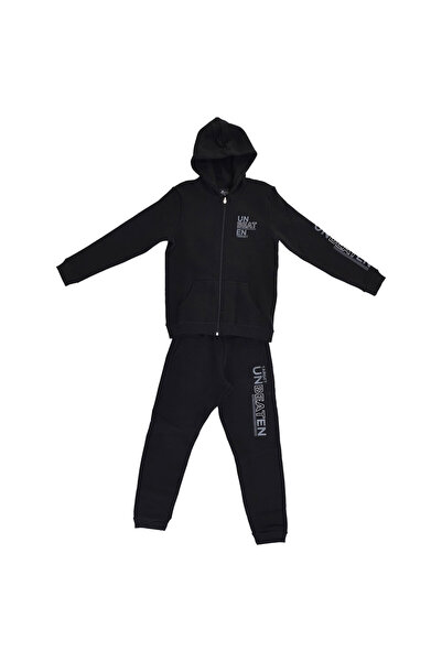 Target Set Fleece pentru copii: Hanorac cu glugă și pantaloni cu manșete "Unb...