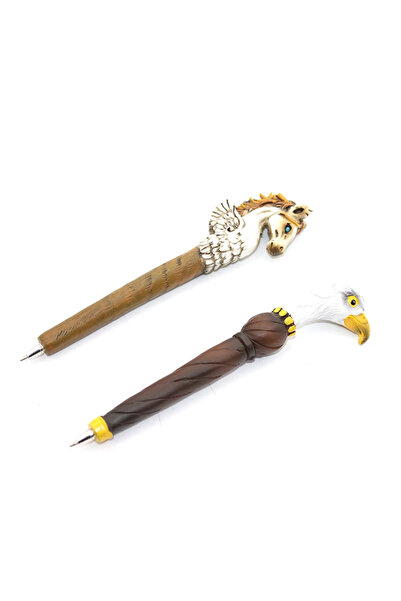 OSKA GLOBAL Eagle and Unicorn Polyester Ballpoint Pen Alk2442