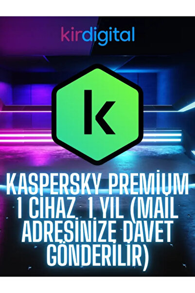 kirdigital Kaspersky Premium 1 Cihaz 1 Yıl (Mail Adresinize Davet Gönderilir)