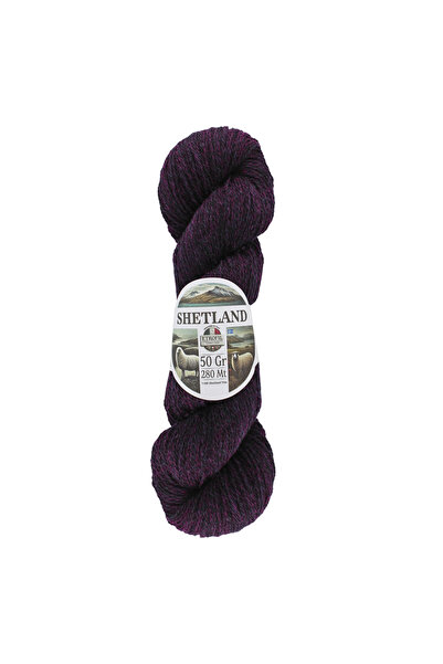 Etrofil Šetland pređa za pletenje tamnoljubičasta 100% šetland vuna 50g 280m ...