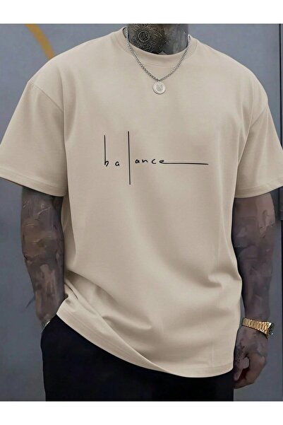Relaxed Fit Sporty Grafik Baskılı V Yaka Tişört