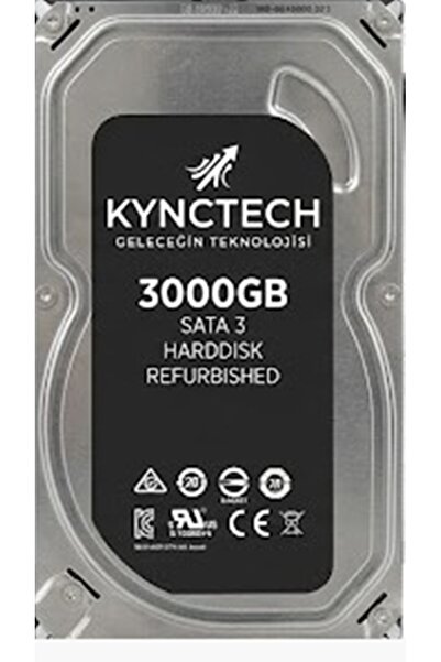 KYNCTECH 3000 GB 3TB 3.5" 32MB SATA 3.0 KAMERA KAYIT CİHAZI VE Sabit Disk REF...
