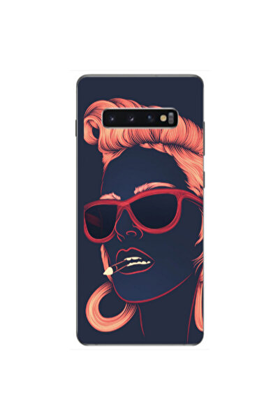 Other Samsung S10 Plus Girl retro Transparent Silicone TPU Θήκη