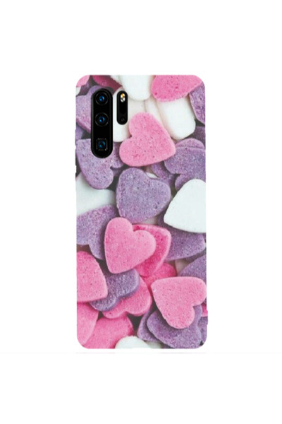 Other Huawei P30 Pro Sponge Hearts Transparent Silicone TPU Θήκη