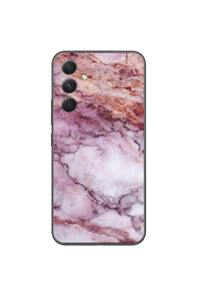 Other Samsung Galaxy A05s Marble Brown And Pink Transparent Silicone TPU Θήκη