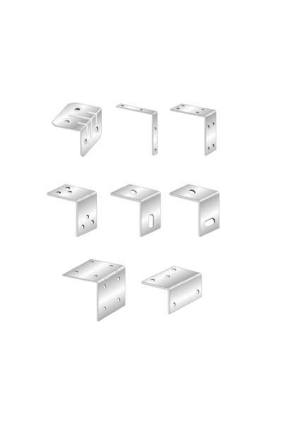 Rocast Top Bottom Set of 100 x Corner Type 2-60x60 mm4xR5 AF.TC206S