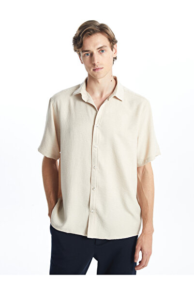LC Waikiki Nevavm with a Difference Regular Fit Short Sleeve Men's Shirt