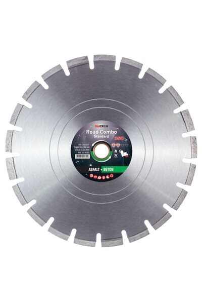 Diatech Disc diamantat ROAD Combo Standard, 350mm x 30 / 25.4 mm, asfalt și b...