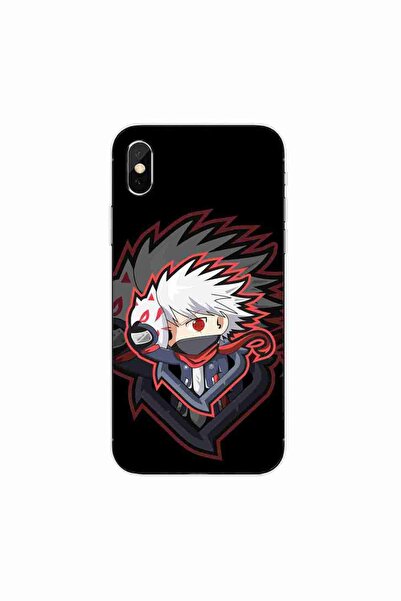OEM Калъф, съвместим с Apple iPhone X, силиконов гел TPU, с шарка Наруто Кака...