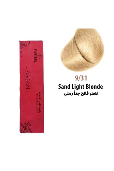 pasteel Italian Hair Dye with Argan Oil, 9/31 Light Sandy Blonde, 100ml. from...