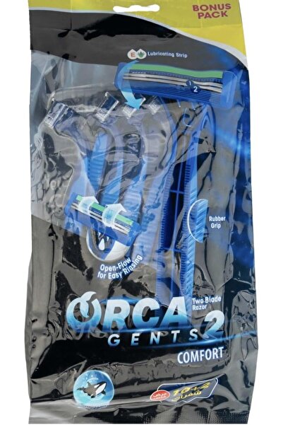 Orca Gents 2 Comfort Shaving Razors in Polybag 10+2-Pieces