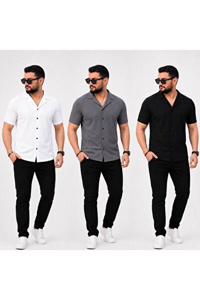 golden toptan 3-Pack Waffle Shirts