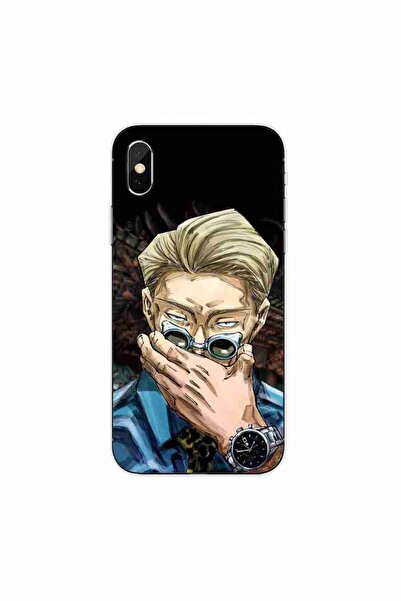 OEM Husa compatibila cu Apple iPhone X Silicon Gel Tpu Model Jujutsu Kaisen K...