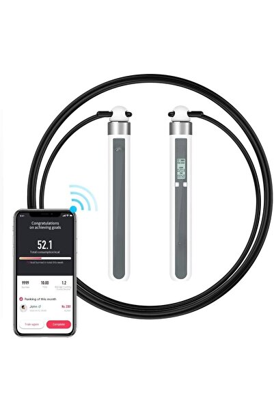Generic Smart Jump Rope with Phone App Connection – Adjustable Digital Skippi...