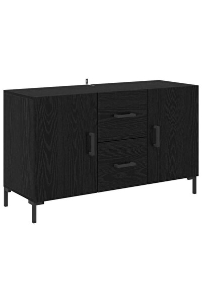 vidaxl Bufet cu sertar Stejar Negru 100 x 36 x 60 cm Lemn compozit