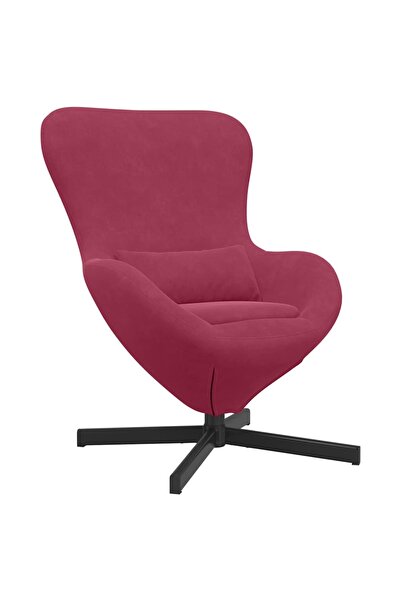 vidaxl Egg Armchair Wine Red 63 x 73 x 90 cm Velvet
