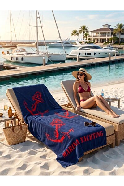 HARVELLİ Velvet Beach Towel 75X150