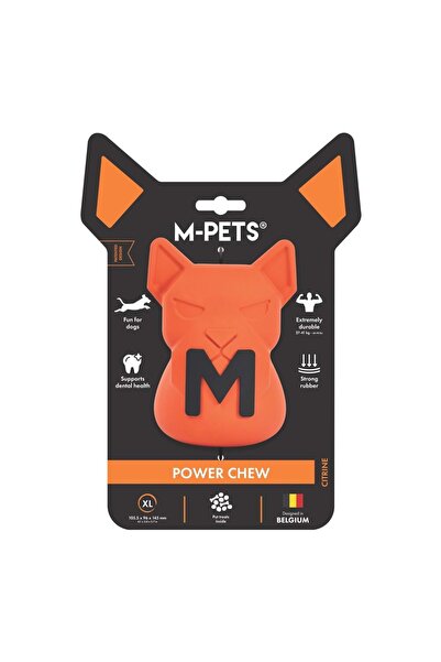 M-PETS Power Chew Rubber Dog Treat Toy Citrine (XL)
