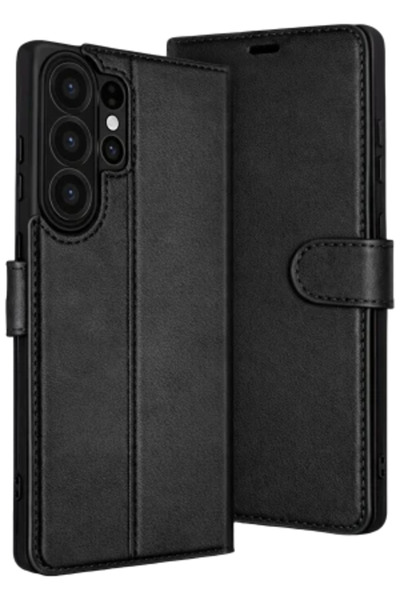 Samsung Galaxy S26 Ultra Venz Core Kapaklı Kılıf - Siyah