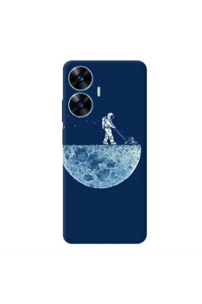 Other Realme C55 Mowing the moon Transparent Silicone TPU Θήκη