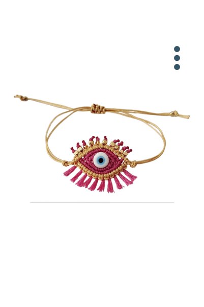 Pötikare Butik Atölye Eye Macrame Adjustable Bracelet