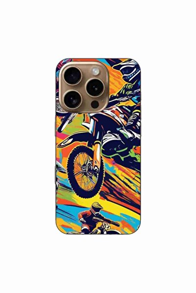 OEM Husa compatibila cu Apple iPhone 16 Pro Silicon Gel Tpu Model Motocross P...