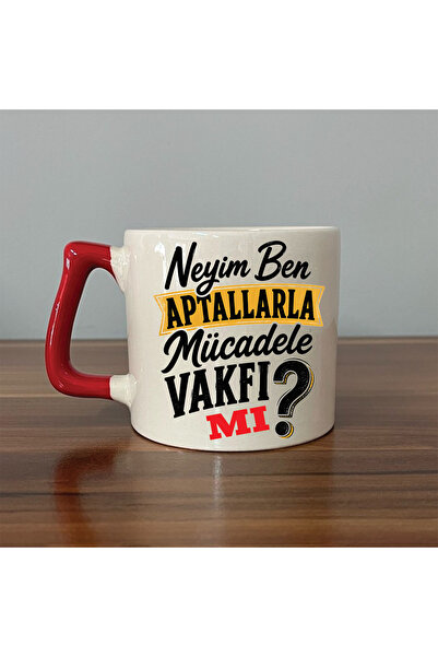 Kırtasiye Ofisi NEYİM BEN APTALLARLA MÜCADELE VAKFI MI Kırmızı Kulplu Prime M...