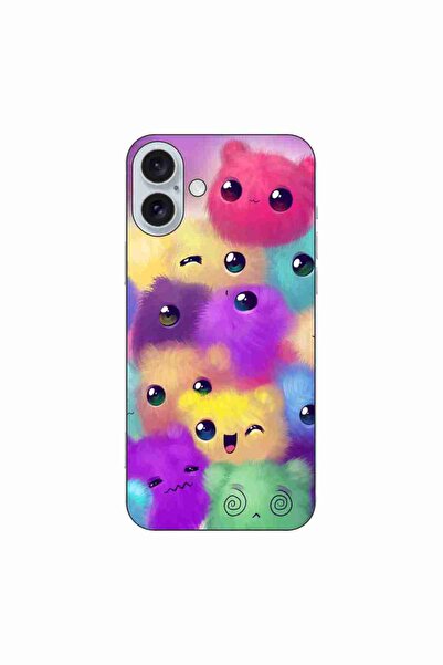 OEM Husa compatibila cu Apple iPhone 16 Plus Silicon Gel Tpu Model Pufosi Col...