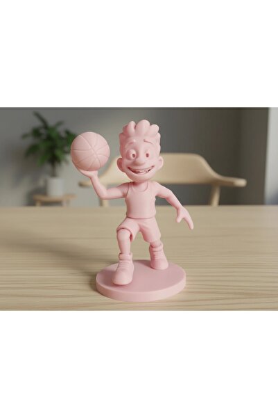 OEM Figurină Jucător Baschet Stil Desen Animat Decor Birou Sportiv