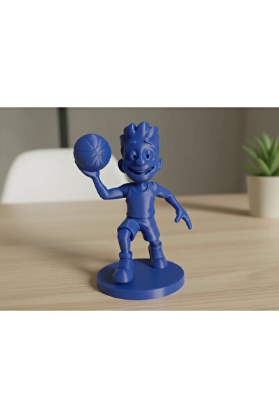 OEM Basketball Player Figurine Cartoon Style Sports Office Decor