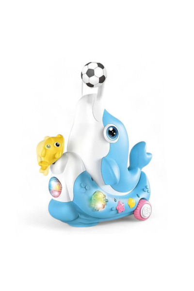 PlayFun Jucărie Delfin Functie Suflare Mingii, Efe Sunete Muzicale Interactiv...