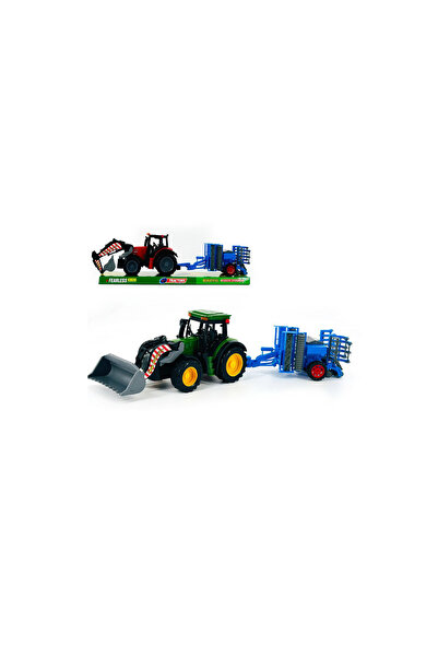 PlayFun Tractor Jucărie Fermă Funcțional Detașabil Plastic Cadou Băieți