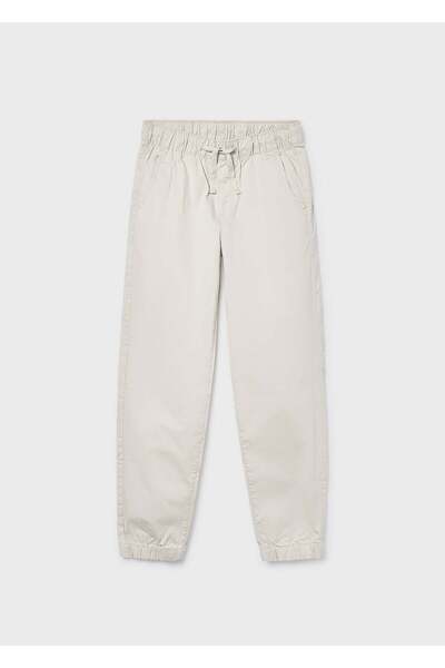 MAYORAL Boy's Summer Jogger Pants Cream