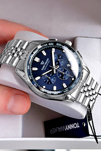 Tonny Walker Men's Watch - Silver Color - Steel Band - Water Resistant - All ...