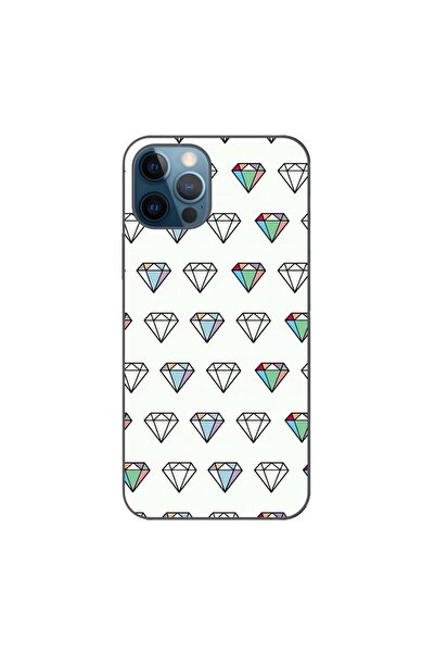 OEM Калъф за Apple iPhone 12 Pro Max, силиконов гел TPU, с диамантен десен, п...