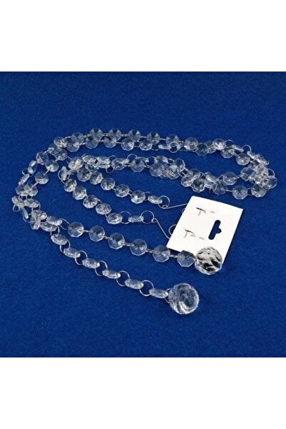 OEM Decorative Chain Transparent Plastic Beads Metal Rings 2 Top Bottom Set
