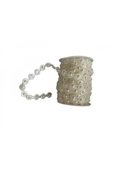 OEM Round White Plastic Beads On Roll 15 Meters