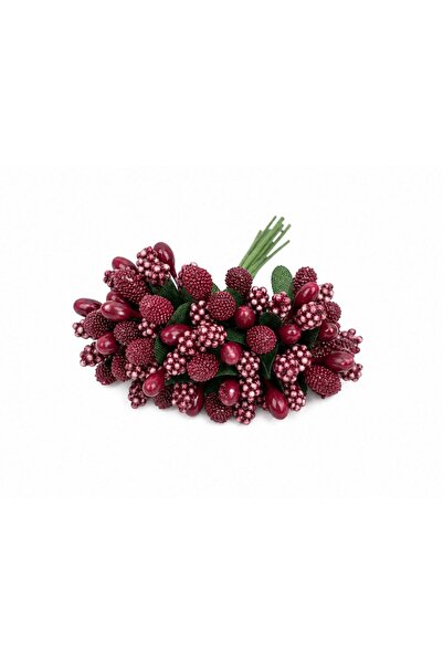 OEM Artificial Stamens 12 strands Marsala