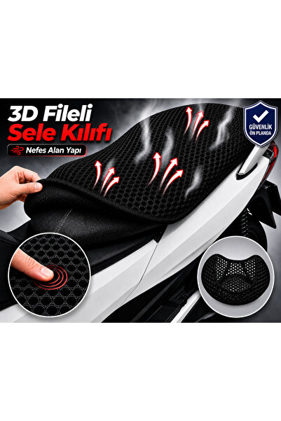 Vi Caro Kuba Apricot 125 Motorcycle Saddle Cover 3D Mesh Saddle Cover Breatha...