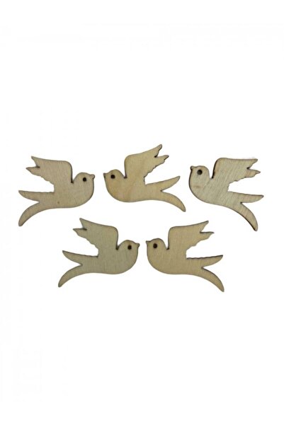 OEM Ornamente Din Lemn Natur De Lipit Pasari 50/Set