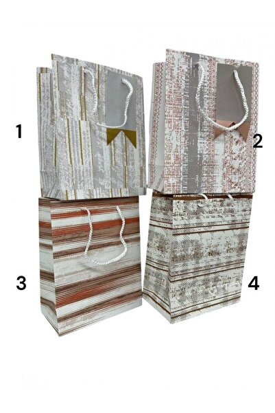 OEM Pungi Cadou cu Dungi Maro 12/set 31x42Hx12 Model 1