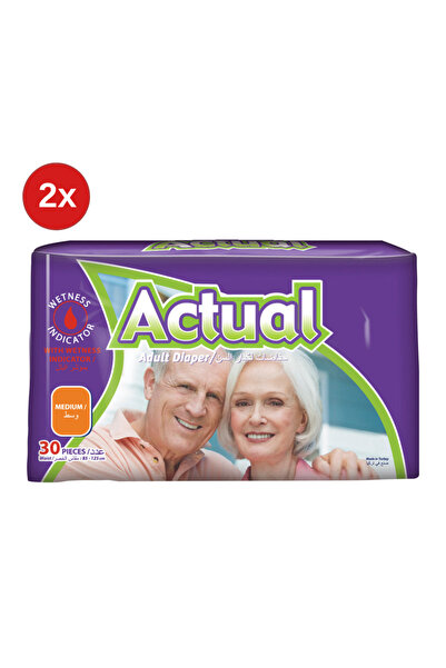 ACTUAL 2x Scutece pentru adulți M - 30 bucăți