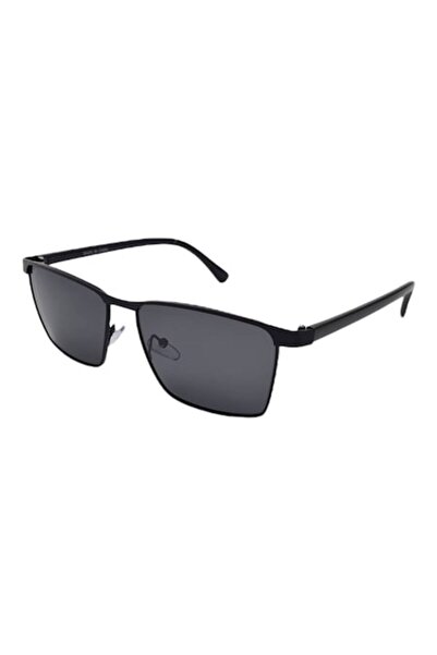 Tia Accesorii Polarized, rectangular sunglasses, P1531C1, black